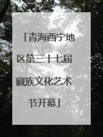 青海西宁地区第三十七届藏族文化艺术节开幕