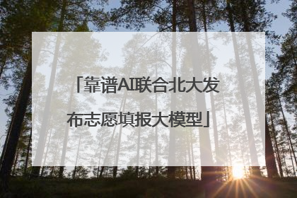 靠谱AI联合北大发布志愿填报大模型