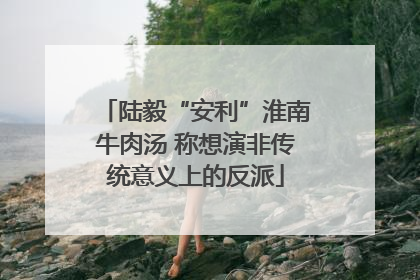 陆毅“安利”淮南牛肉汤 称想演非传统意义上的反派