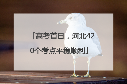 高考首日，河北420个考点平稳顺利