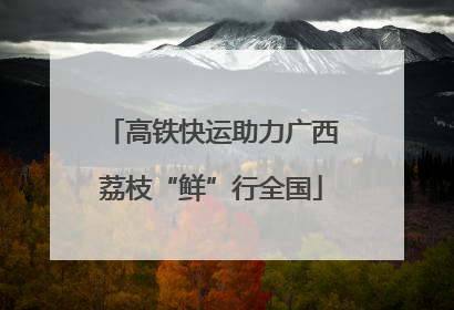 高铁快运助力广西荔枝“鲜”行全国