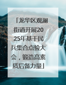 龙华区观澜街道开展2025年基干民兵集合点验大会，锻造高素质后备力量