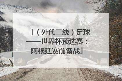 （外代二线）足球——世界杯预选赛：阿根廷赛前备战