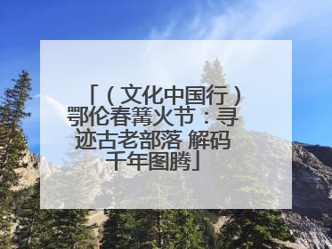 （文化中国行）鄂伦春篝火节：寻迹古老部落 解码千年图腾