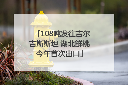 108吨发往吉尔吉斯斯坦 湖北鲜桃今年首次出口