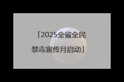 2025全省全民禁毒宣传月启动