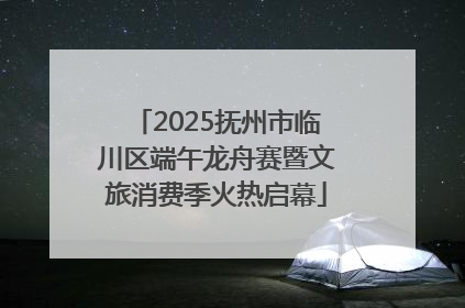 2025抚州市临川区端午龙舟赛暨文旅消费季火热启幕