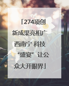 274项创新成果亮相广西南宁 科技“盛宴”让公众大开眼界