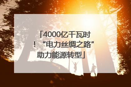 4000亿千瓦时！“电力丝绸之路”助力能源转型