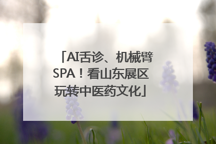 AI舌诊、机械臂SPA！看山东展区玩转中医药文化