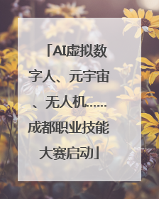 AI虚拟数字人、元宇宙、无人机……成都职业技能大赛启动