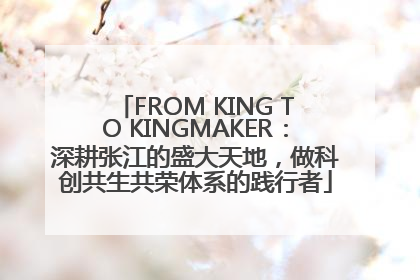 FROM KING TO KINGMAKER：深耕张江的盛大天地，做科创共生共荣体系的践行者