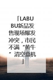 LABUBU新品发售现场爆发冲突，市民不满“黄牛”清空盒机